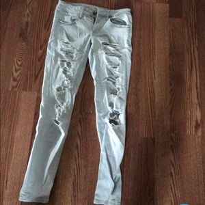 Washed distressed American Eagle jeans